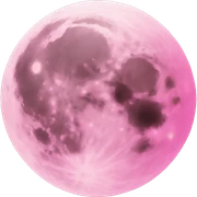 pink moon sticker