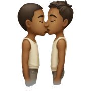 kissing sticker