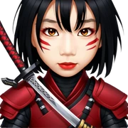 Fierce Samurai sticker
