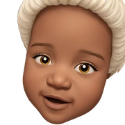 smiling boy with white hair sticker