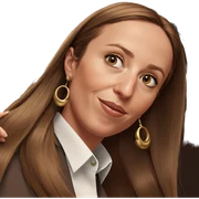 brown haired girl with earrings sticker