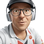 male in helmet with glasses sticker