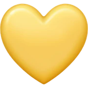 Butter yellow heart  sticker