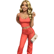 blonde girl with necklace smile sticker
