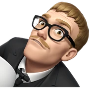 dapper boy with cigarette sticker