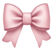 light pink bow sticker