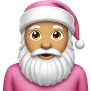 santa pink sticker