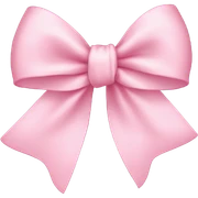 light pink ribbon bow sticker