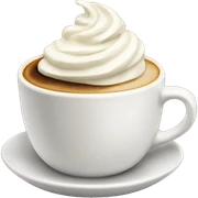 Coffee with whipped cream  sticker