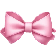 Baby pink bow sticker