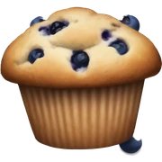 Blueberry muffin sticker
