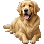 golden retriver sayin i love you sticker