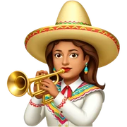 Mariachi Trumpet Player sticker