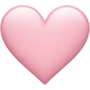 Light pink heart  sticker