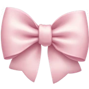 Light pink bow sticker
