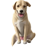 dog's tongue by the window sticker