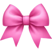 pink bow sticker