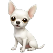 white chihuahua sticker