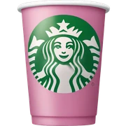 a Starbucks pink drink sticker