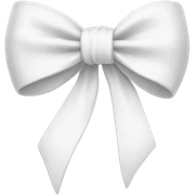 white bow sticker