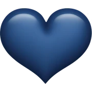navy blue heart sticker