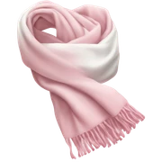 light pink and white scarf sticker