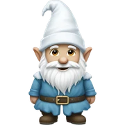 gnome of snow whitr sticker