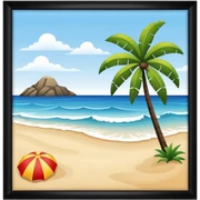 Beach sticker