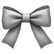 White a bow  sticker