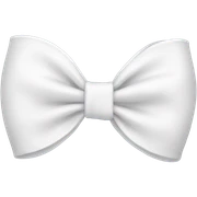 White bow sticker