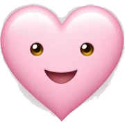 Light Pink heart sticker