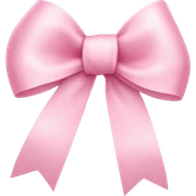 light pink ribbon bow sticker