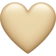 beige heart sticker