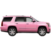 Pink Escalade truck sticker