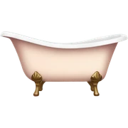 Vintage bathtub with rose petals  sticker