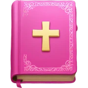 Pink bible  sticker
