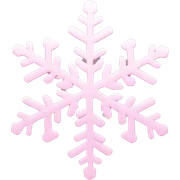 pastel pink snowflake  sticker