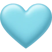 pastel blue heart sticker