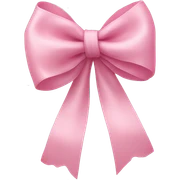 Pastel pink realistic bow sticker