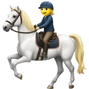  horse riding horse sticker
