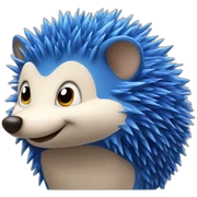 blue hedgehog sticker