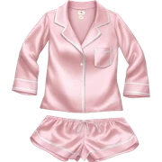 Light pink silk pyjamas set sticker