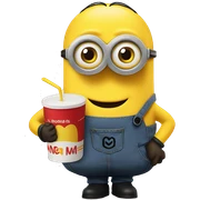Mcdonalds minion meal sticker