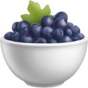 yoghurt bowl with grapes and blueberries sticker