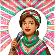 Colorful Singer sticker