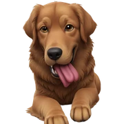 playful dog tongue out sticker