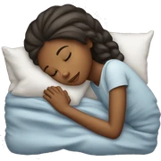 a girl sleep  sticker