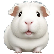 White guinea pig sticker