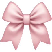 Light pink bow sticker