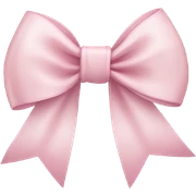 light pink ribbon bow sticker